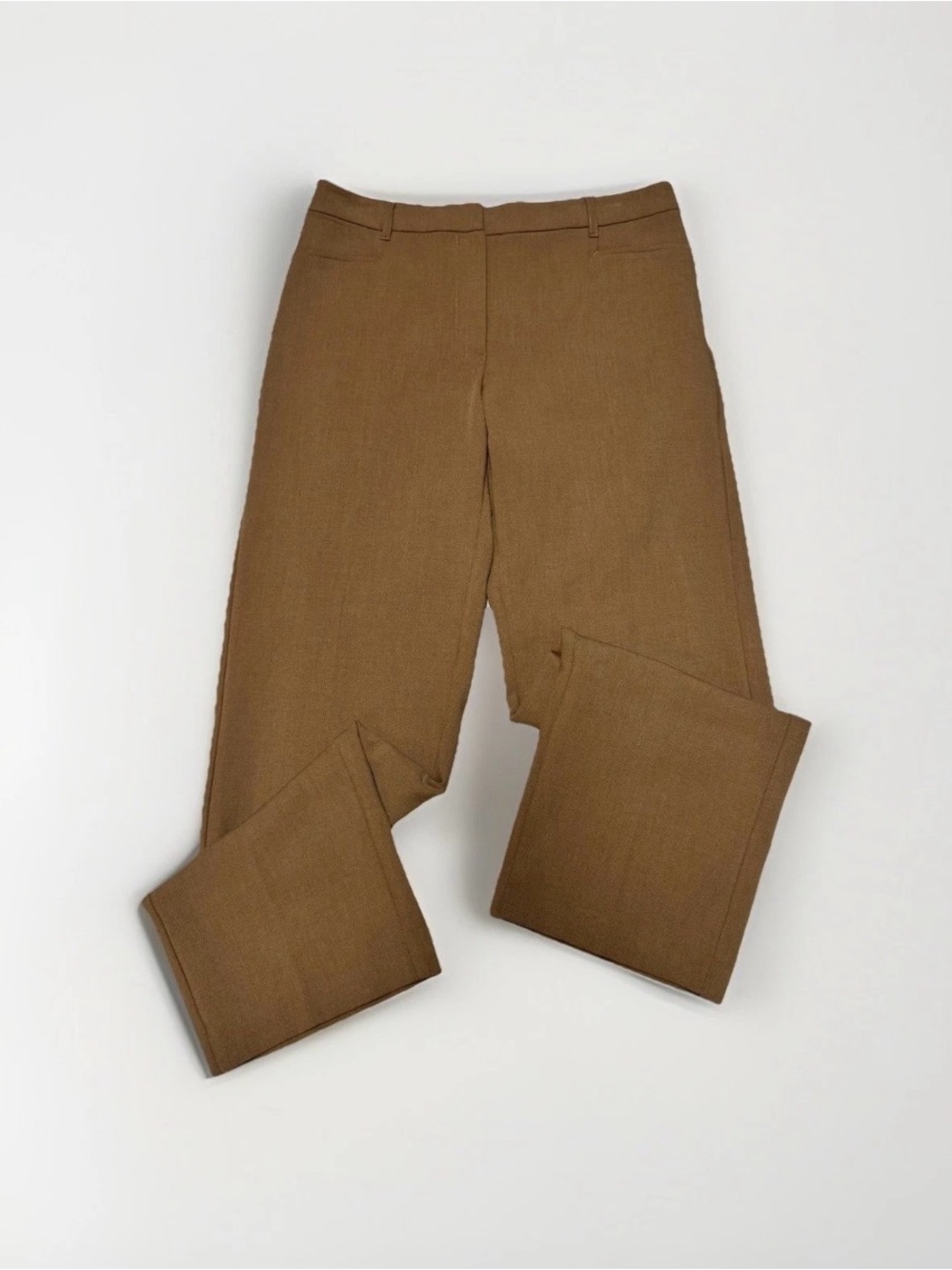 J. Jill NWT Dress Pants Womens 14 Brown Straight Leg Mid Rise Stretch 30" Inseam